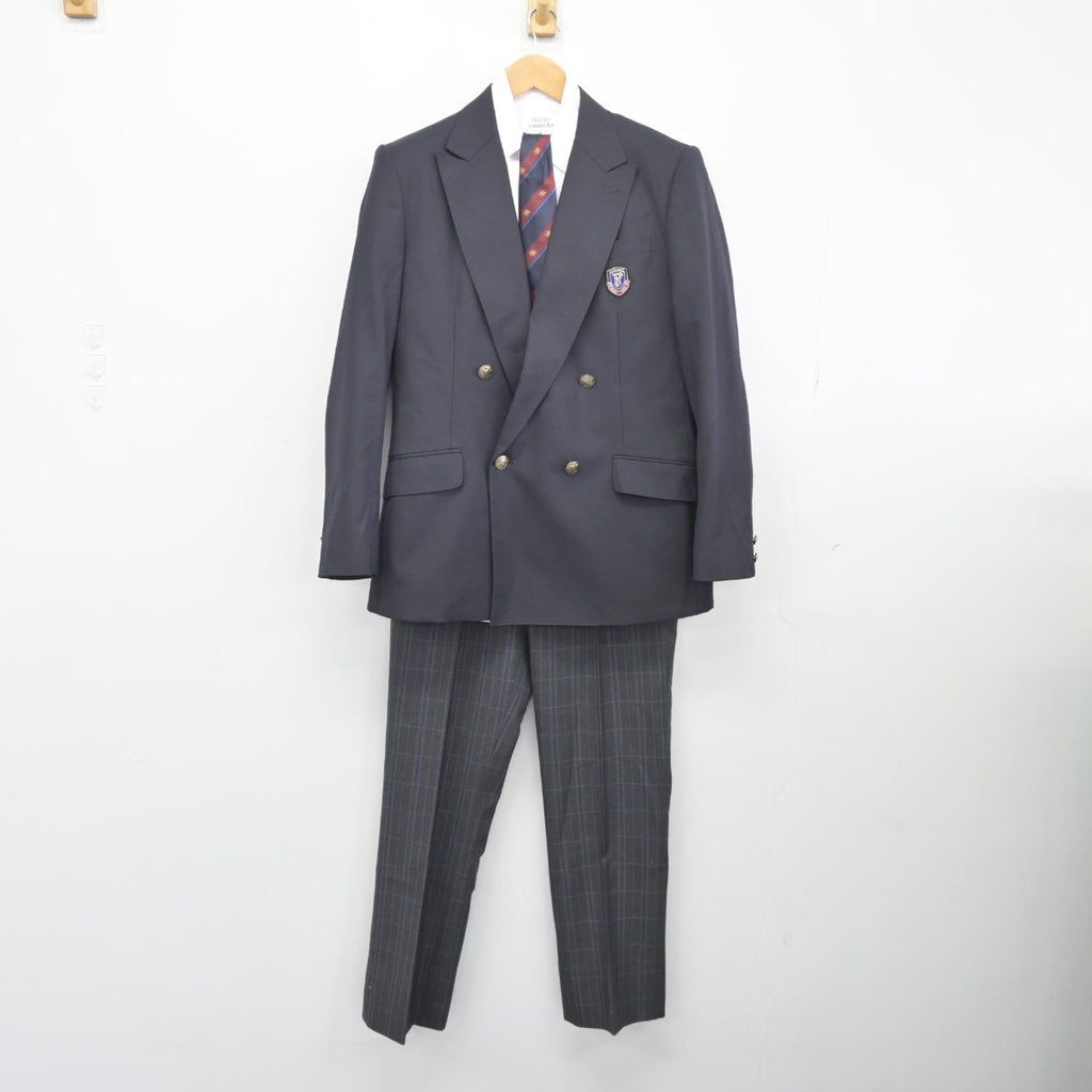 【中古】東京都 府中西高等学校 男子制服 4点（ブレザー・シャツ・ズボン）sf038707 | 中古制服通販パレイド