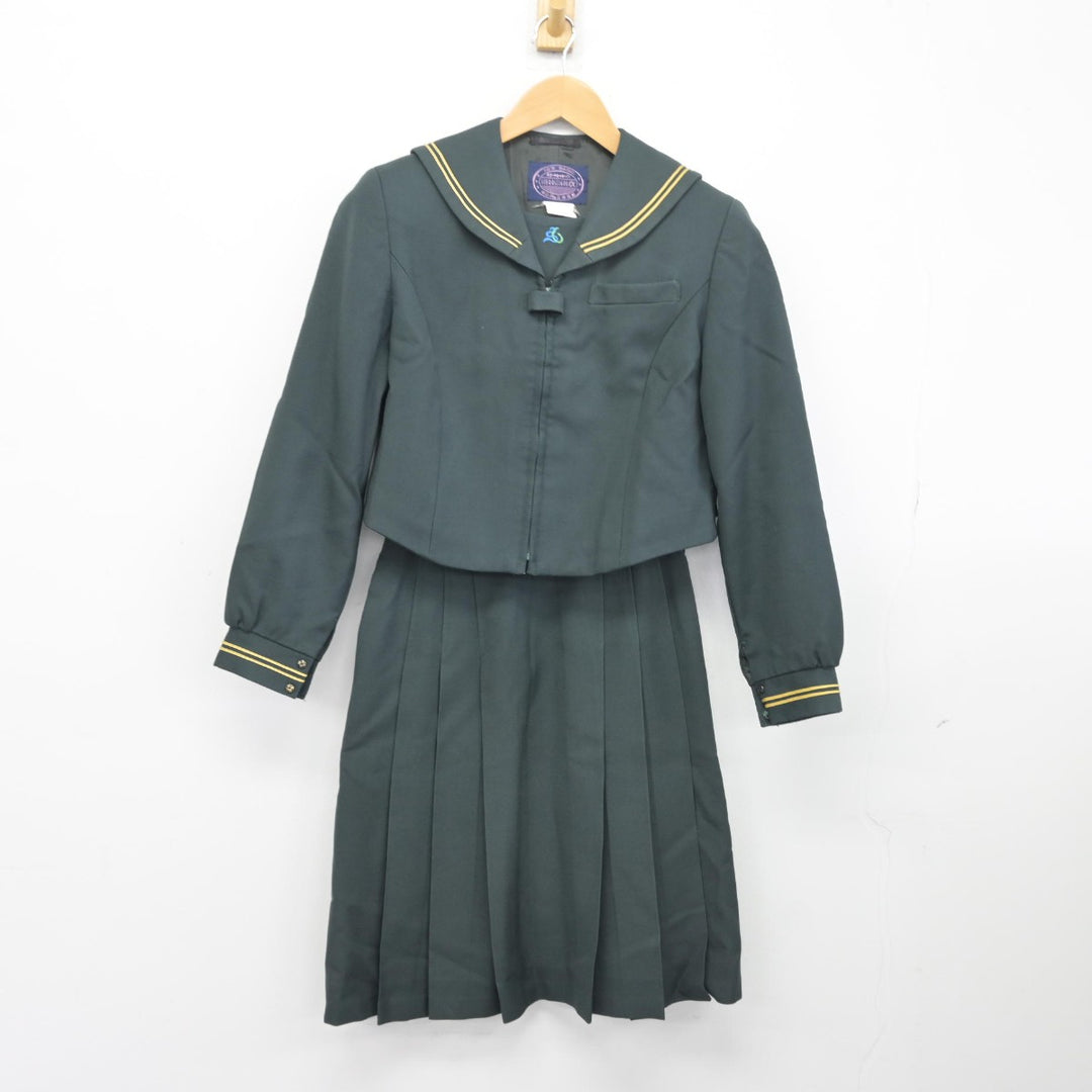 【中古】佐賀県 弘学館高等学校 女子制服 2点（セーラー服・スカート）sf038713