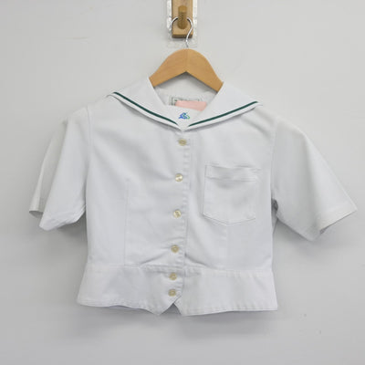 【中古】佐賀県 弘学館中学校 女子制服 3点（ニット・セーラー服・スカート）sf038714