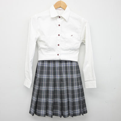 【中古】東京都 私立中村中学校 女子制服 2点（シャツ・スカート）sf038727