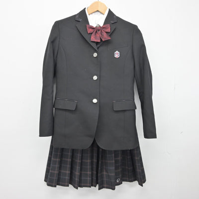 【中古】大阪府 大冠高等学校 女子制服 5点（ブレザー・ニット・シャツ・スカート）sf038729