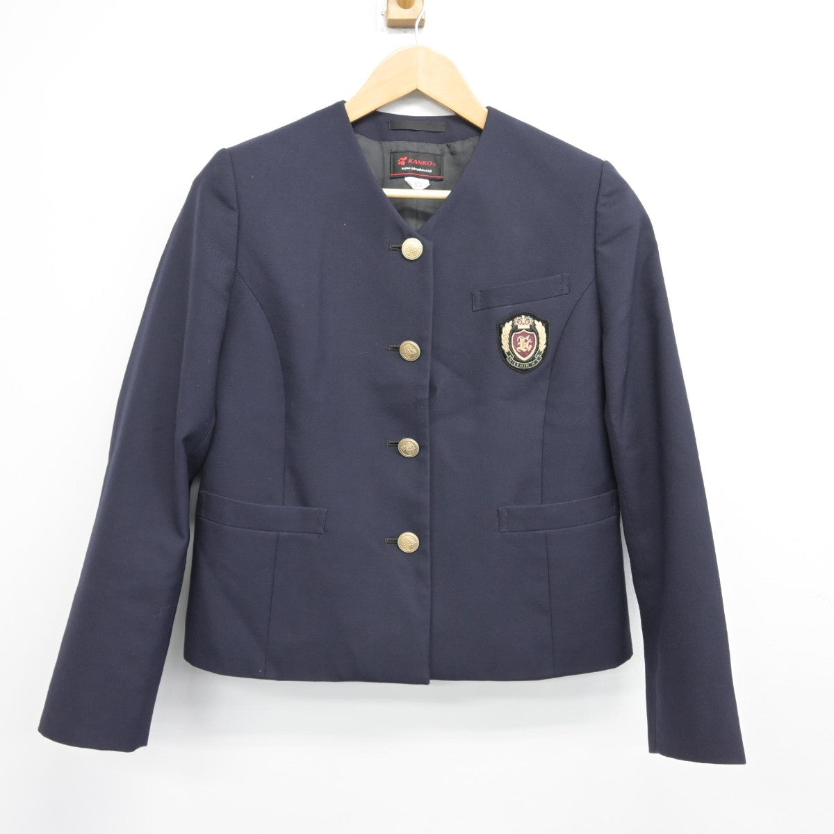 【中古】岡山県 高梁日新高等学校 女子制服 2点（ブレザー・スカート）sf038731