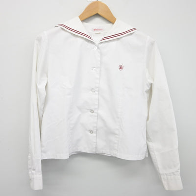 【中古】岡山県 高梁日新高等学校 女子制服 2点（ニット・シャツ）sf038732