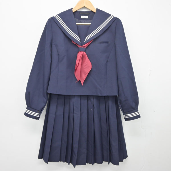 中古】福島県 いわき市立小川中学校 女子制服 3点（セーラー服・スカート）sf038741 | 中古制服通販パレイド