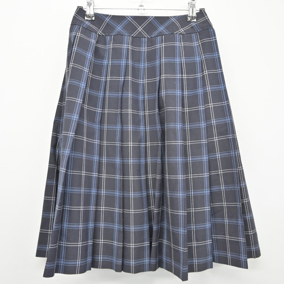 【中古】愛知県 愛知教育大学附属高等学校 女子制服 4点（ニットベスト・シャツ・スカート）sf038749