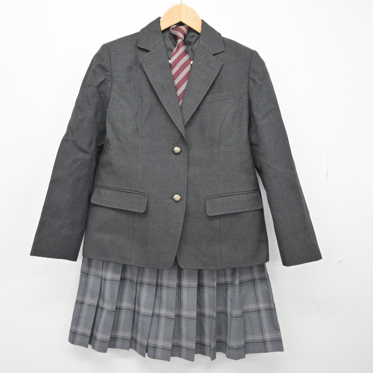 【中古】埼玉県 昌平高等学校 女子制服 5点（ブレザー・スカート）sf038756