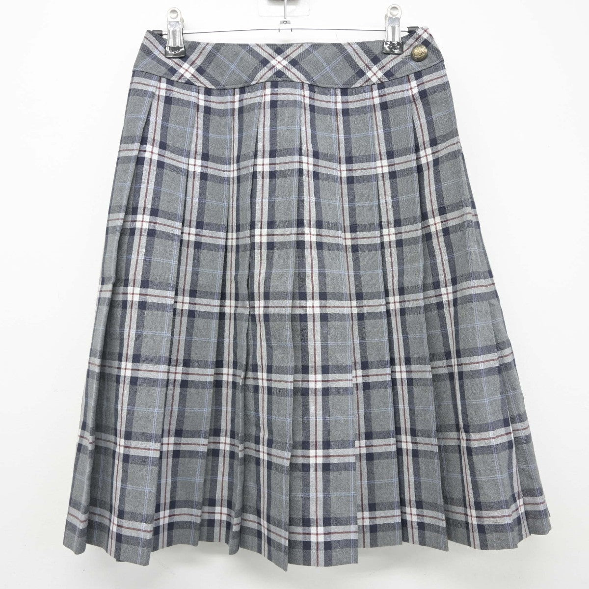 【中古】埼玉県 昌平高等学校 女子制服 3点（ニットベスト・スカート）sf038757