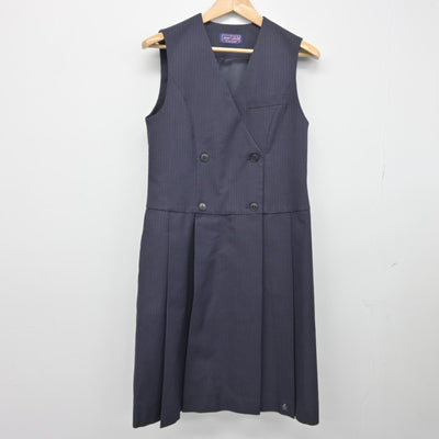 【中古】兵庫県 尼崎高等学校 女子制服 5点（ブレザー・ジャンパースカート・シャツ）sf038762