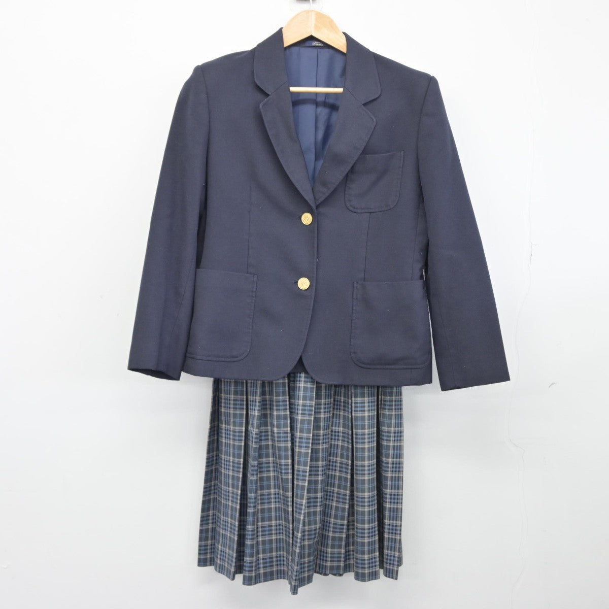 【中古】千葉県 有吉中学校 女子制服 3点（ブレザー・スカート・スカート）sf038769