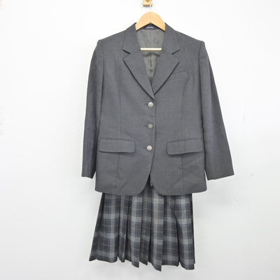 【中古】千葉県 銚子高等学校 女子制服 3点（ブレザー・スカート）sf038784