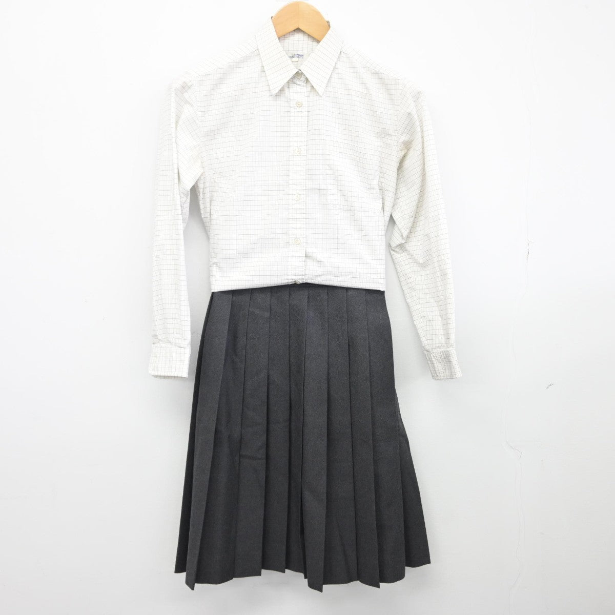 【中古】千葉県 銚子高等学校 女子制服 3点（ブレザー・シャツ・スカート）sf038786