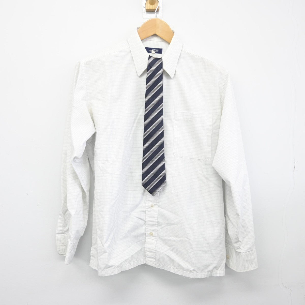 【中古】千葉県 銚子高等学校 男子制服 4点（ブレザー・シャツ・ズボン）sf038787