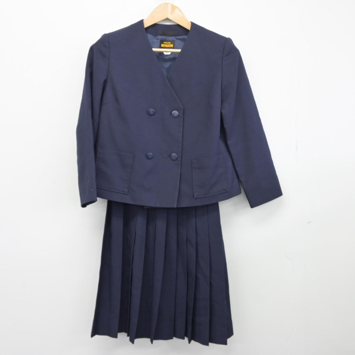 【中古】千葉県 銚子市立第五中学校 女子制服 3点（ブレザー・スカート）sf038791