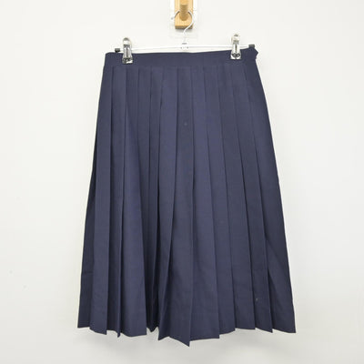 【中古】千葉県 銚子市立第五中学校 女子制服 2点（ベスト・スカート）sf038792