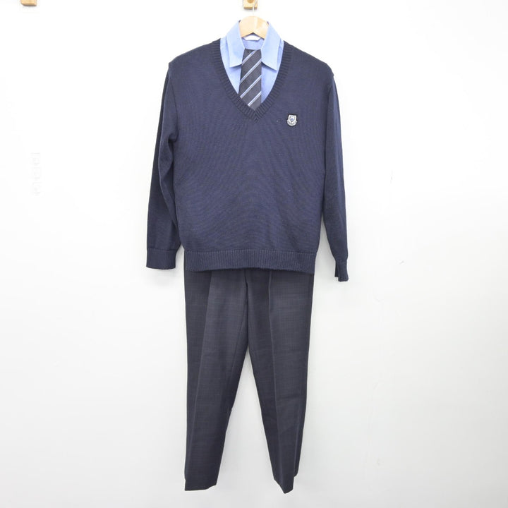 中古】北海道 札幌新陽高等学校 男子制服 5点（ブレザー・シャツ・ニット・ズボン）sf038793 | 中古制服通販パレイド