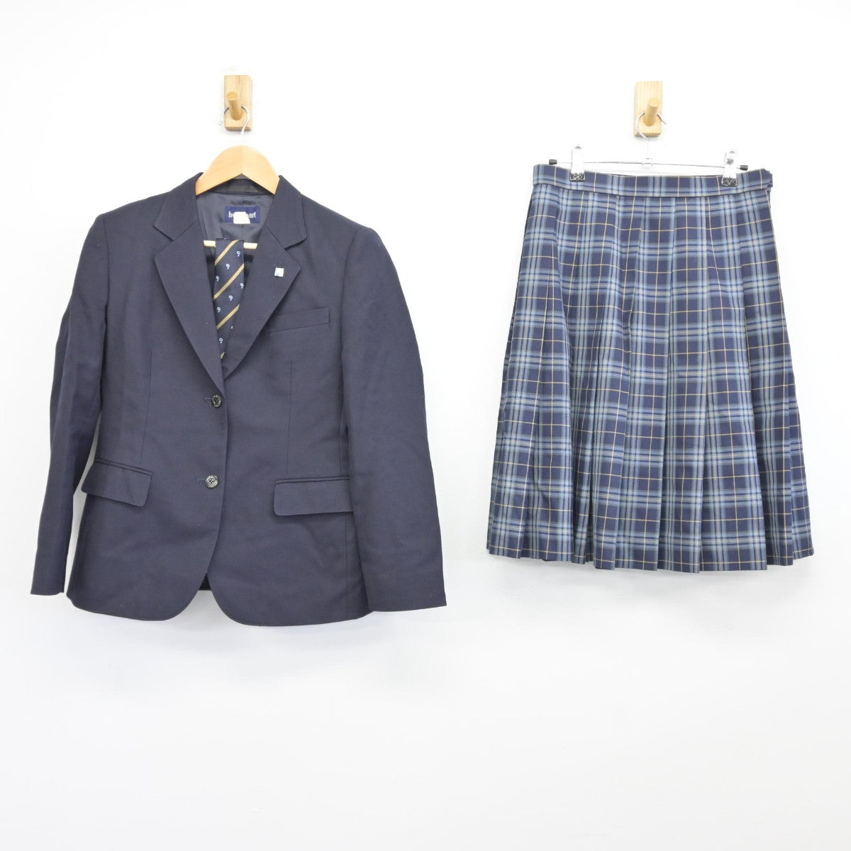 【中古】兵庫県 須磨学園高等学校 女子制服 4点（ブレザー・スカート）sf038800