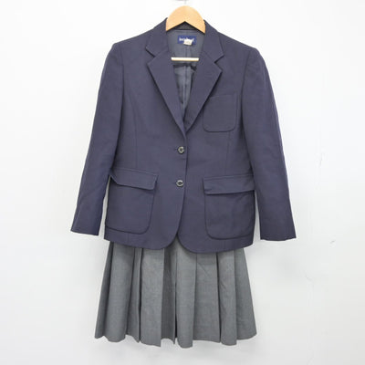 【中古】兵庫県 須磨学園高等学校 女子制服 2点（ブレザー・スカート）sf038801