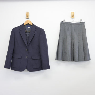 【中古】兵庫県 須磨学園高等学校 女子制服 2点（ブレザー・スカート）sf038801