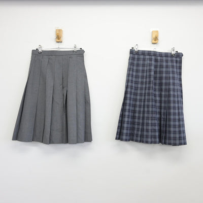 【中古】兵庫県 須磨学園高等学校 女子制服 2点（スカート）sf038803