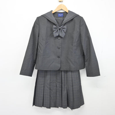 【中古】鳥取県 米子北高等学校 女子制服 3点（ブレザー・スカート）sf038810