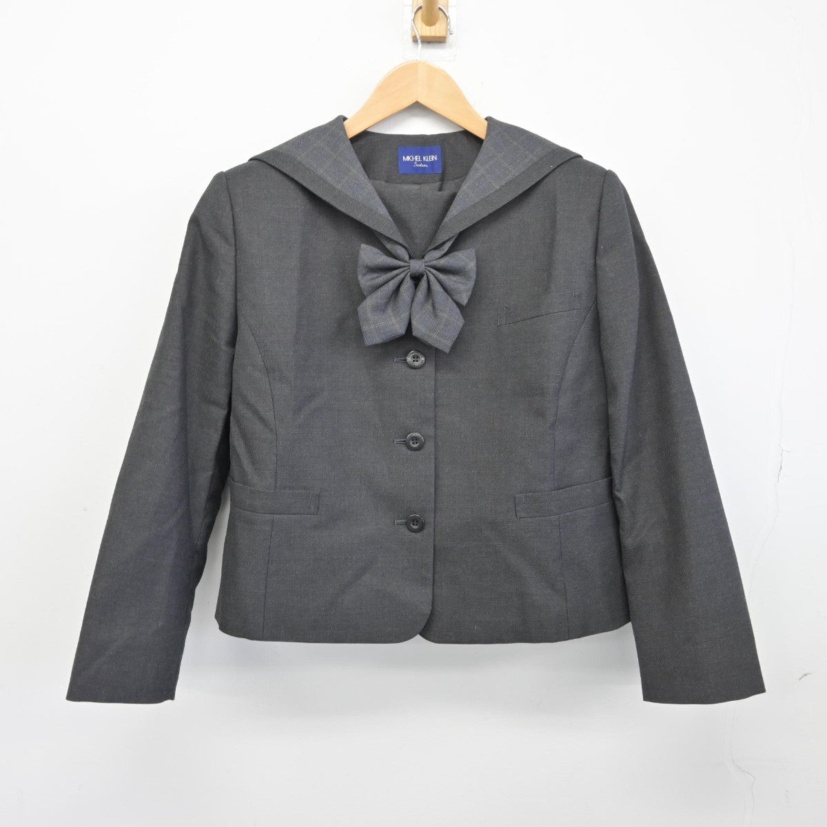 【中古】鳥取県 米子北高等学校 女子制服 3点（ブレザー・スカート）sf038810