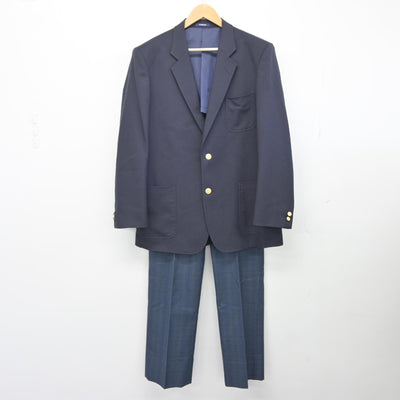 【中古】千葉県 有吉中学校 男子制服 4点（ブレザー・ズボン）sf038813