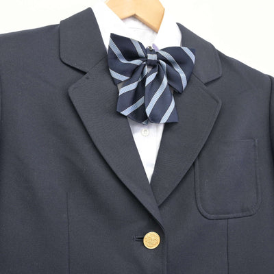 【中古】千葉県 有吉中学校 女子制服 4点（ブレザー・シャツ・スカート）sf038822