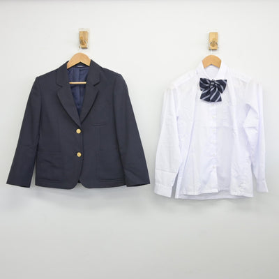 【中古】千葉県 有吉中学校 女子制服 4点（ブレザー・シャツ・スカート）sf038822