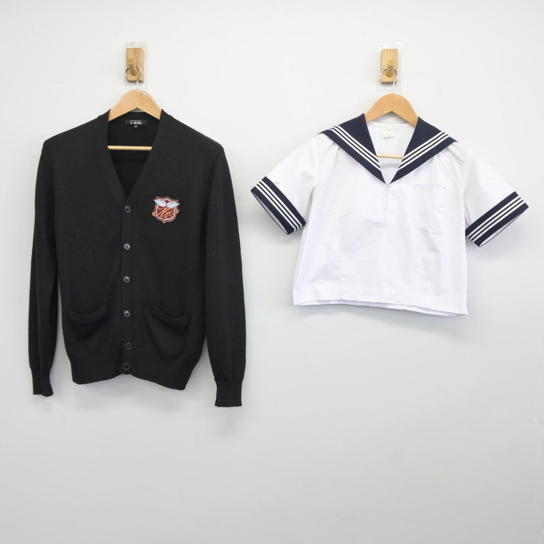 中古】埼玉県 川越高等学校 女子制服 2点(セーラー服・ニット 中古】埼玉県 川越高等学校 女子制服 2点(セーラー服・ニット