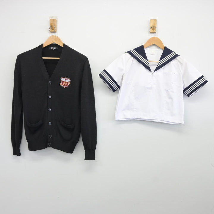 中古】 飛鳥未来高等学校 女子制服 5点 (ブレザー・ニット