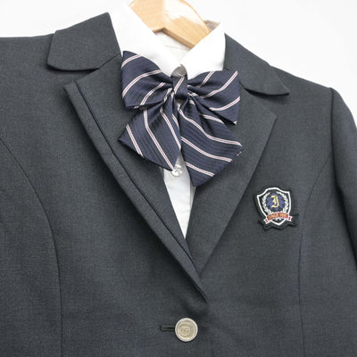 【中古】東京都 岩倉高等学校 女子制服 4点（ブレザー・シャツ・スカート）sf038829