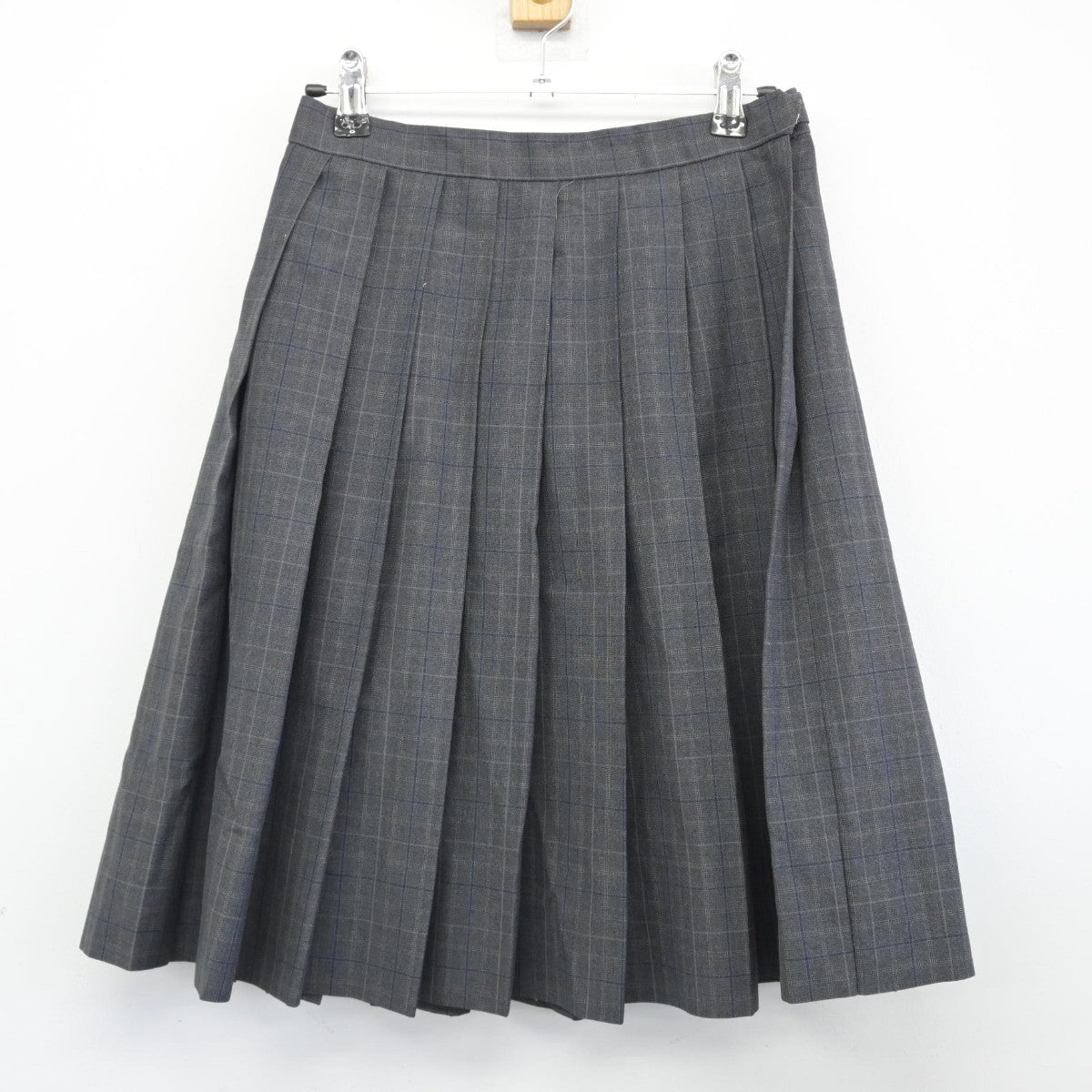 【中古】福岡県 上智福岡中学高等学校 女子制服 4点（ニットベスト・シャツ・スカート）sf038839