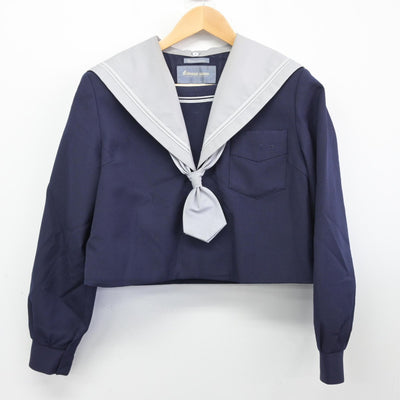 【中古】大阪府 四天王寺中学校高等学校 女子制服 3点（セーラー服・スカート）sf038849