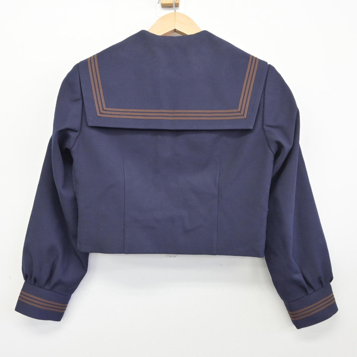 【中古】茨城県 豊里中学校 女子制服 3点（セーラー服・ジャンパースカート）sf038853