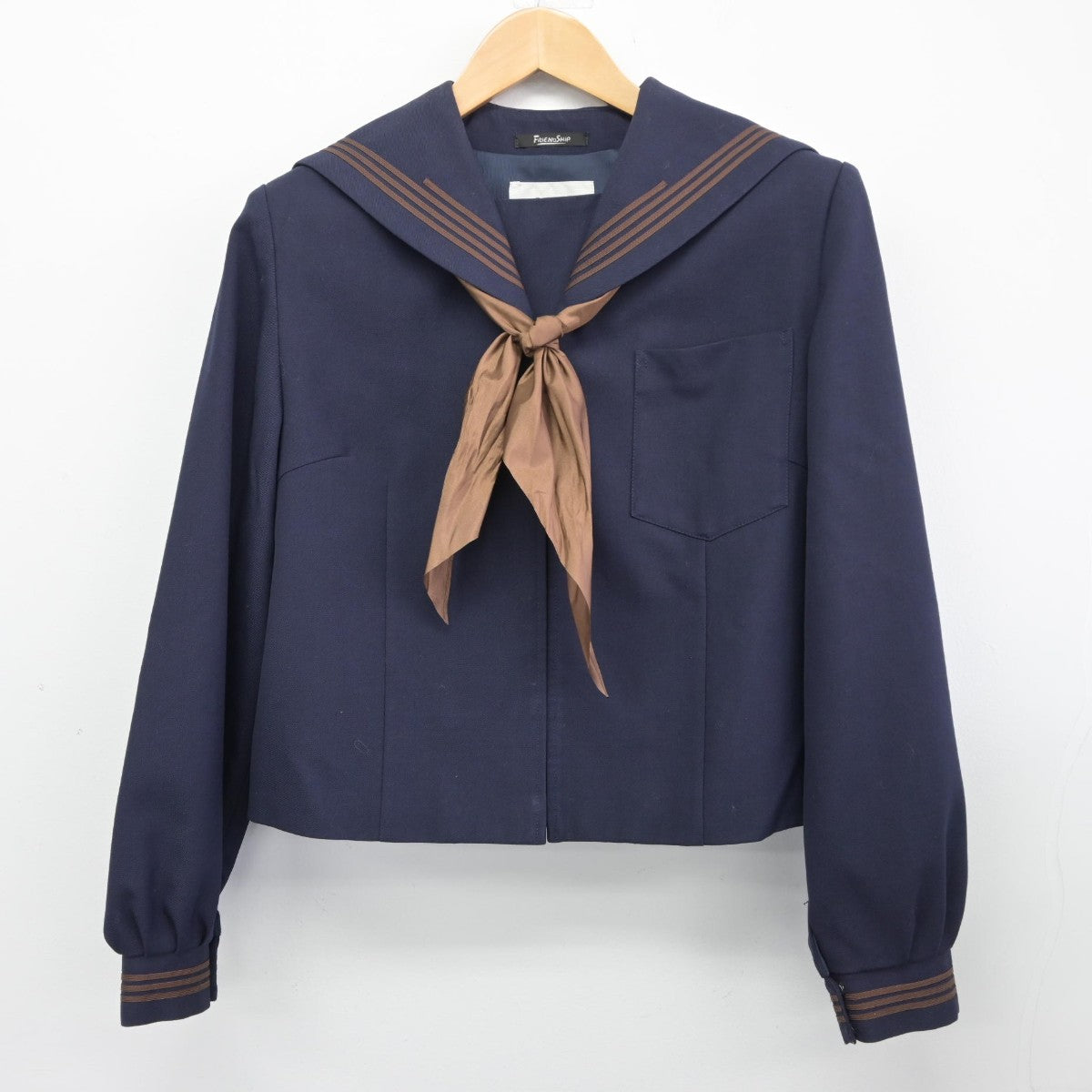 【中古】茨城県 神栖第一中学校 女子制服 3点（セーラー服・スカート）sf038861