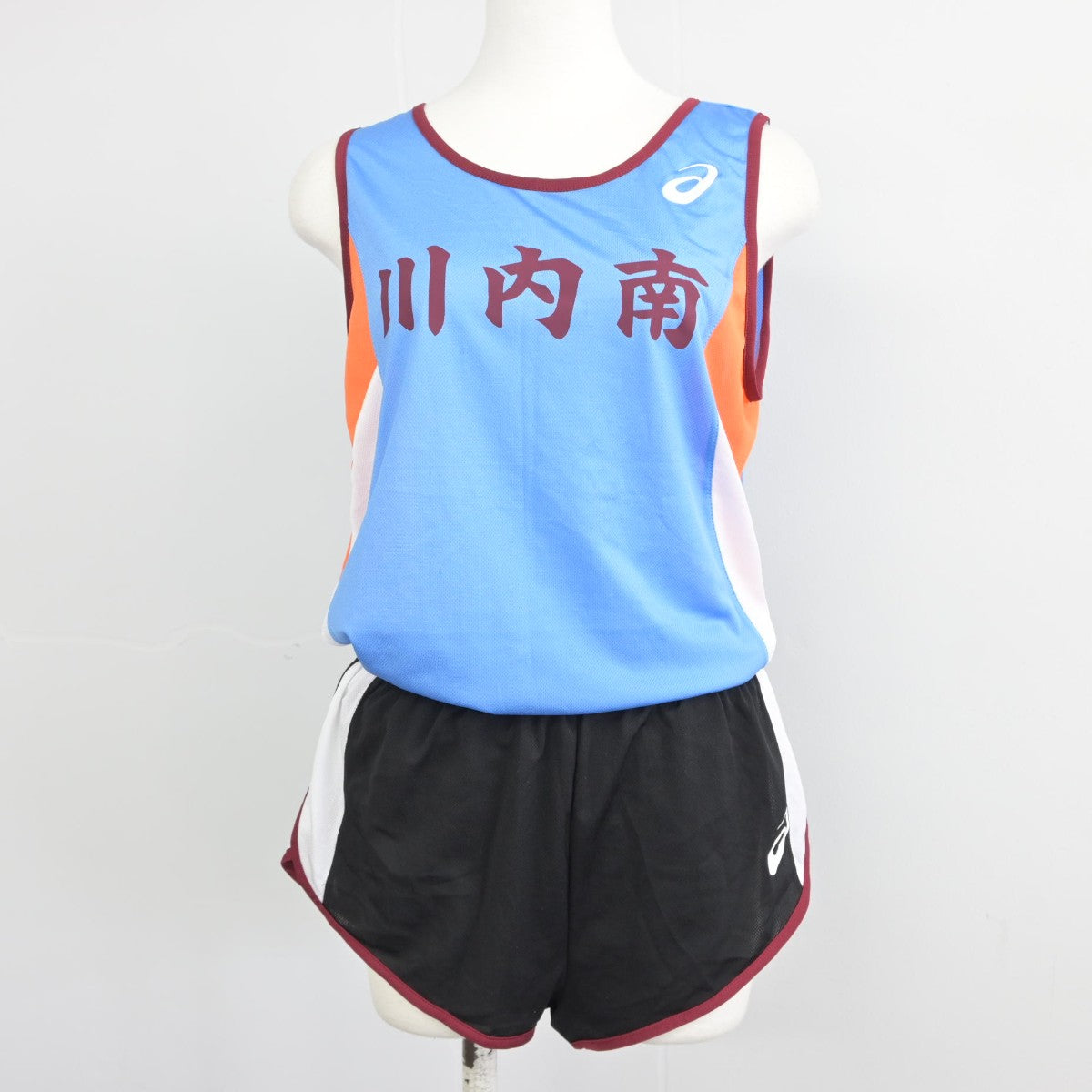 【中古】鹿児島県 川内南中学校/陸上部ユニフォーム 女子制服 2点（部活ユニフォーム 上・部活ユニフォーム 下）sf038863