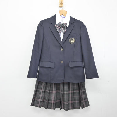 【中古】埼玉県 戸田市立喜沢中学校 女子制服 4点（ブレザー・シャツ・スカート）sf038873