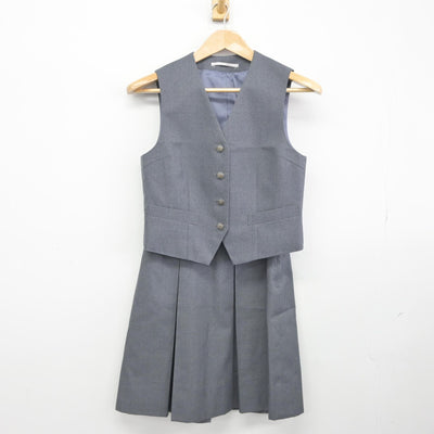 【中古】神奈川県 川崎市立南河原中学校 女子制服 4点（ブレザー・ベスト・スカート）sf038879