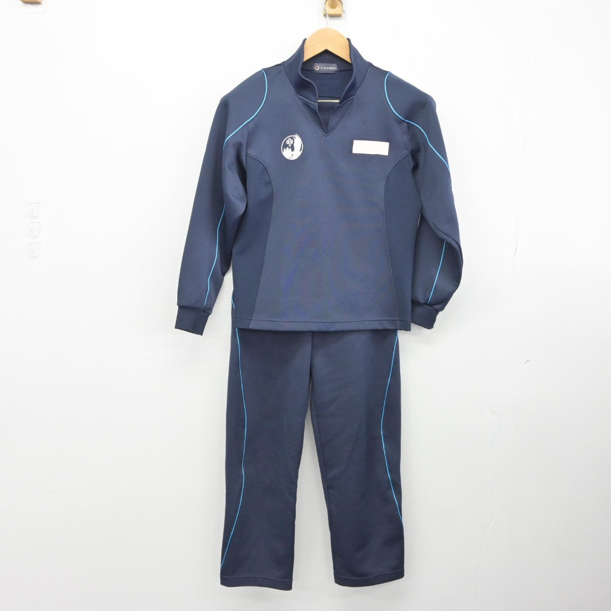 【中古】千葉県 おおたかの森中学校 女子制服 2点（ジャージ 上・ジャージ 下）sf038892