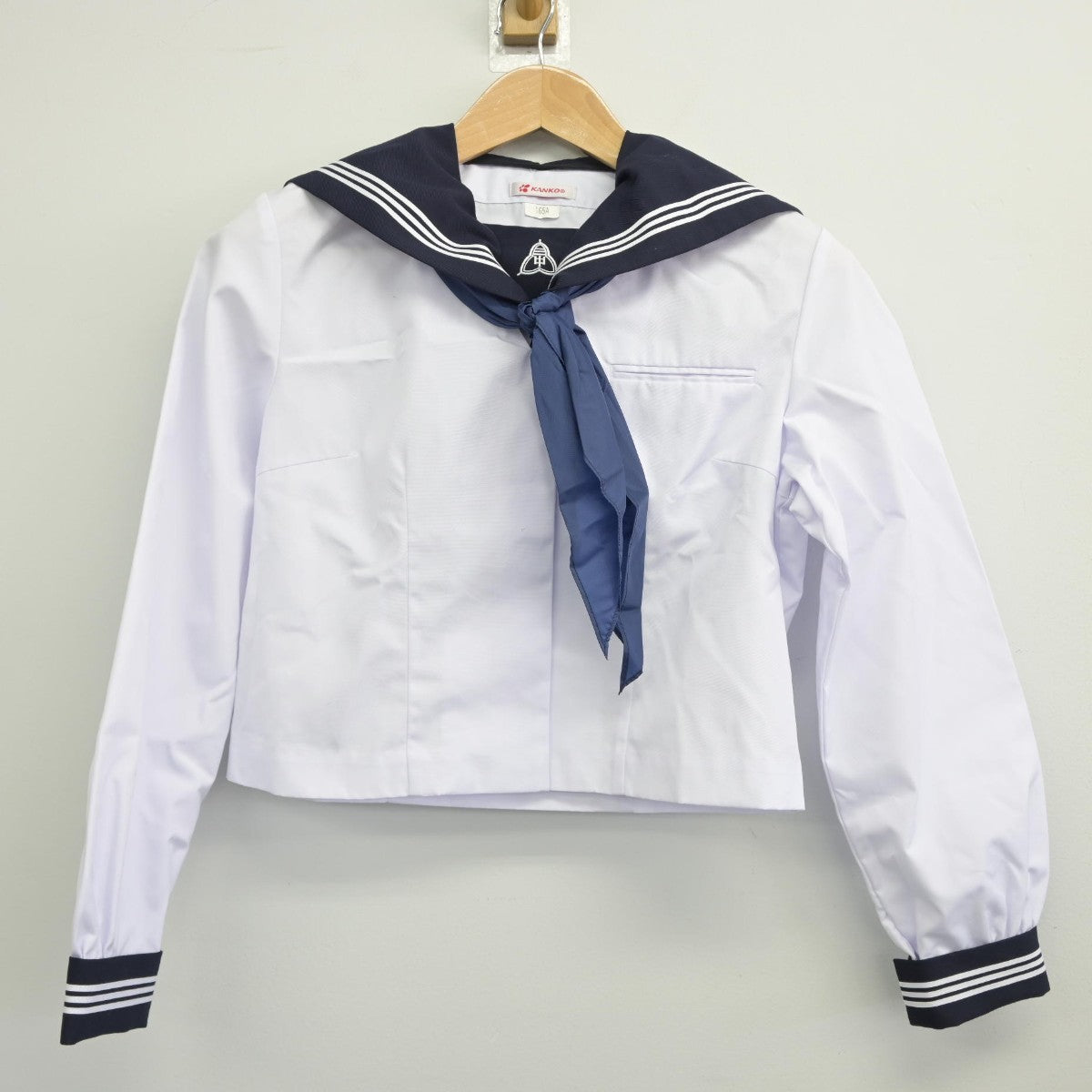 【中古】千葉県 木更津第三中学校 女子制服 5点（セーラー服・スカート）sf038907