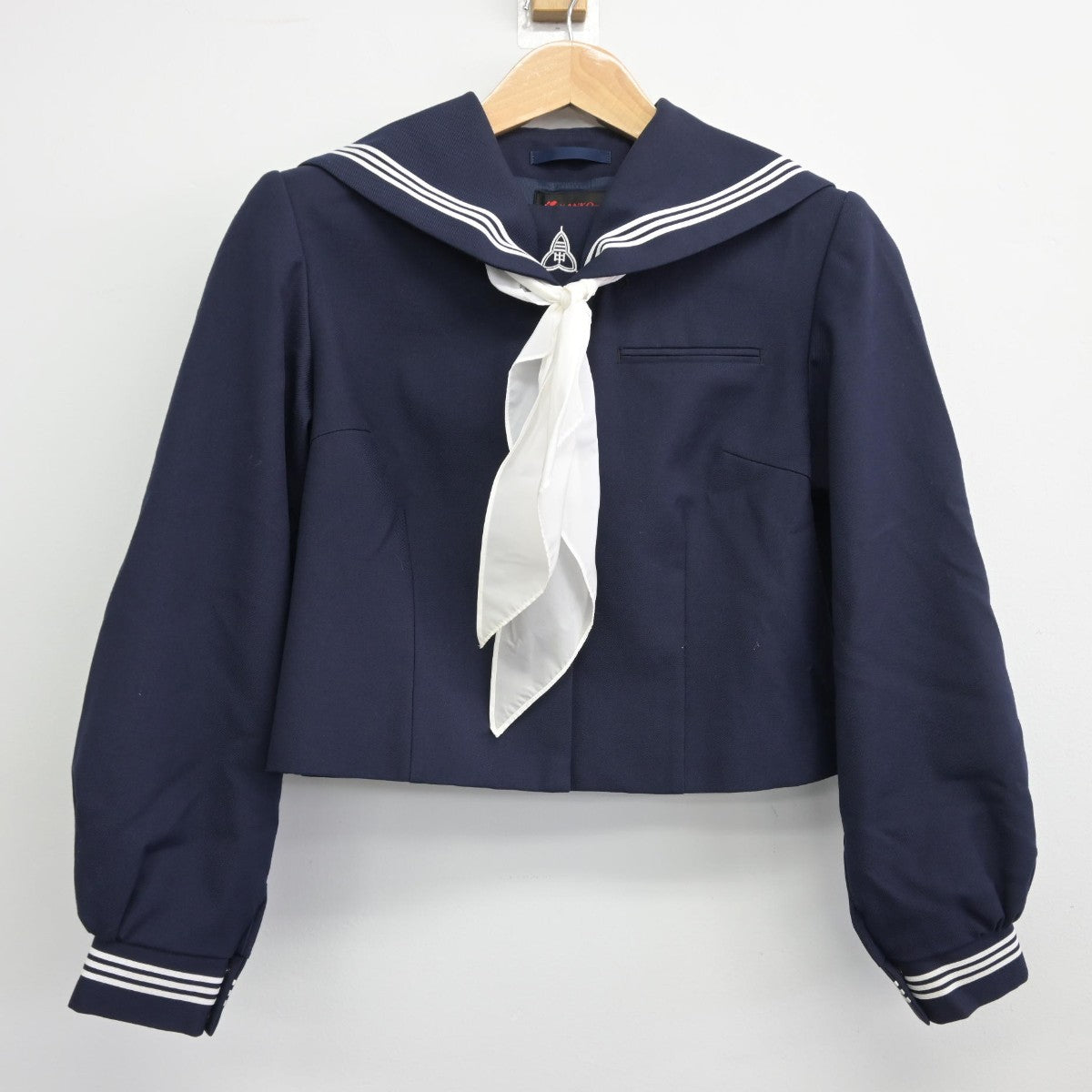 【中古】千葉県 木更津第三中学校 女子制服 3点（セーラー服・スカート）sf038908