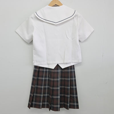 【中古】三重県 徳風高等学校 女子制服 3点（セーラー服・スカート）sf038911