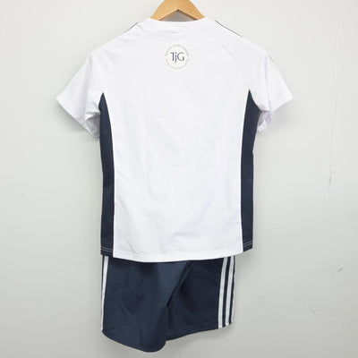 【中古】東京都 東京女子学院中学校 女子制服 2点（体操服 上・体操服 下）sf038918