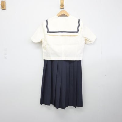 【中古】福岡県 博多女子高等学校 女子制服 3点（ニットベスト・セーラー服・ジャンパースカート）sf038926