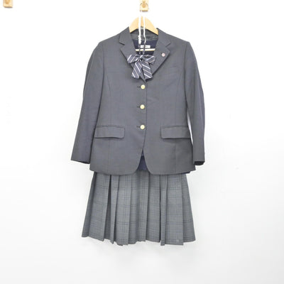 【中古】埼玉県 草加高等学校 女子制服 4点（ブレザー・ニット・スカート）sf038932