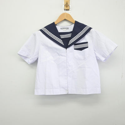 【中古】静岡県 磐田市立城山中学校 女子制服 2点（セーラー服・セーラー服）sf038941