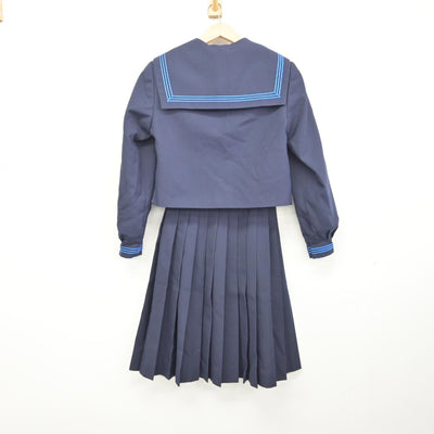 【中古】滋賀県 大津市立日吉中学校 女子制服 3点（セーラー服・スカート）sf038944