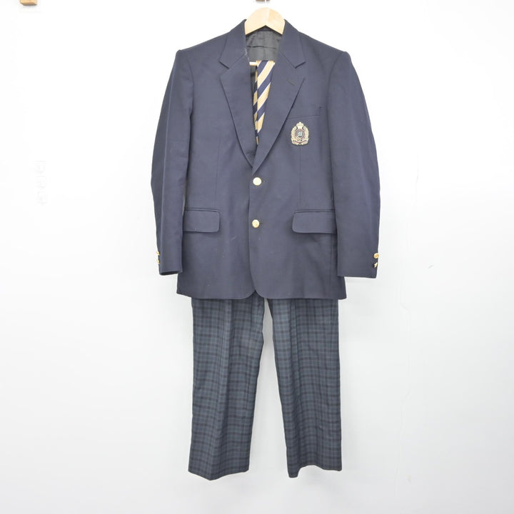 中古】茨城県 守谷高等学校 男子制服 3点（ブレザー・ズボン