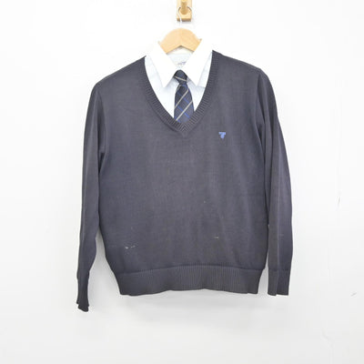 【中古】東京都 東海大学菅生高等学校 女子制服 3点（ニット・シャツ）sf038952