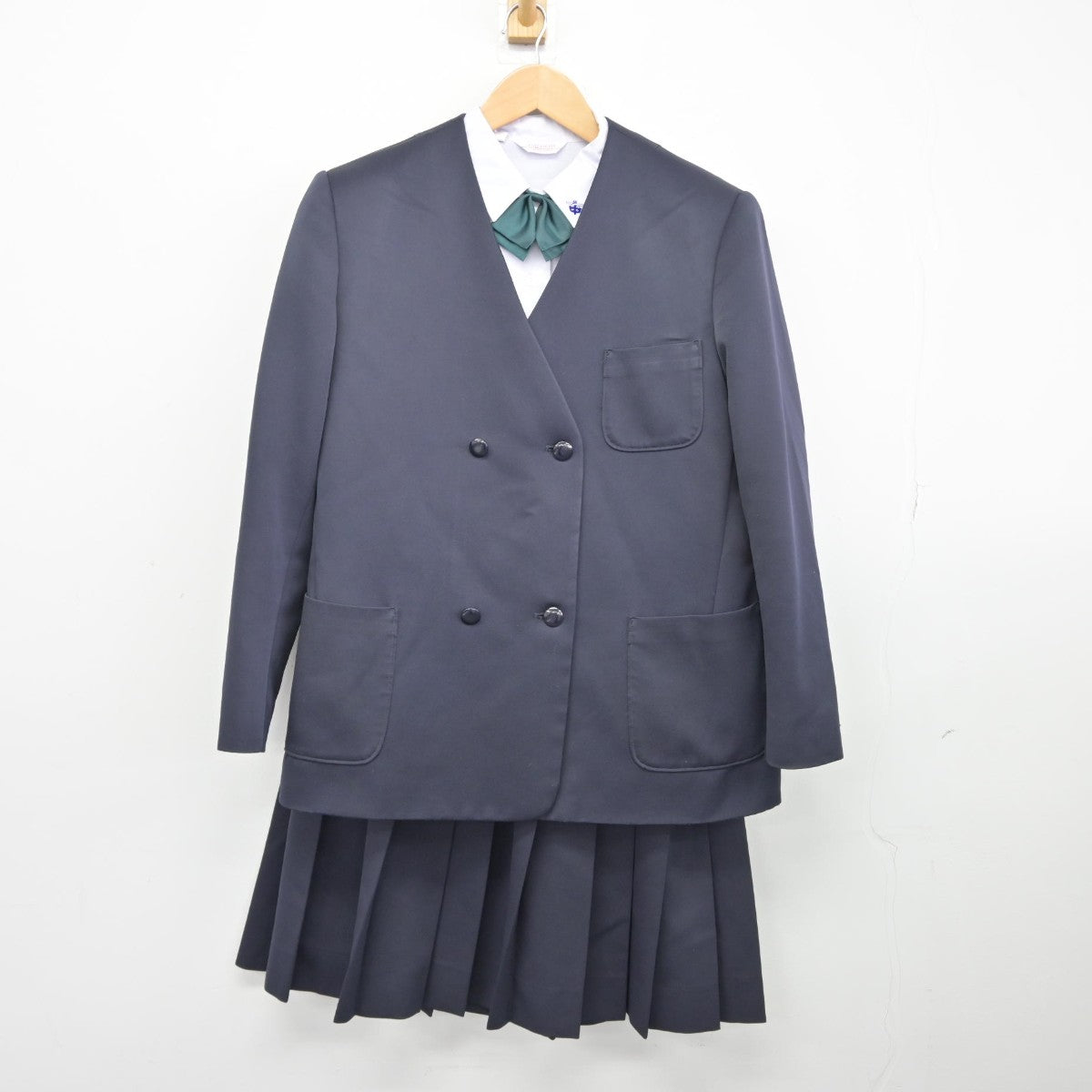 【中古】長野県 長野市立松代中学校 女子制服 4点（ブレザー・シャツ・スカート）sf038964